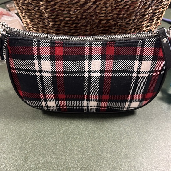 Women’s Suede Christmas Plaid (Tartan) Small Handbag in Perfect New Condition - Picture 2 of 13